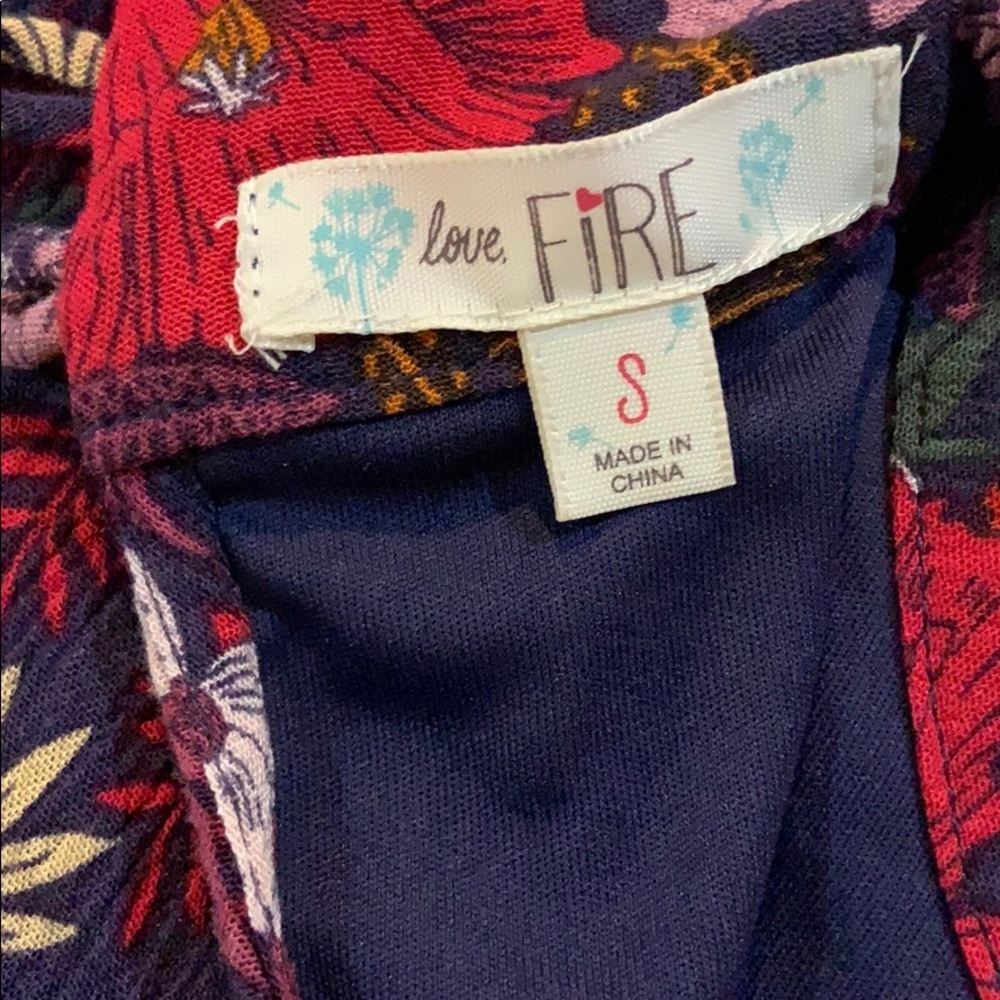 Love Fire Floral Print Dress - Picture 3 of 3